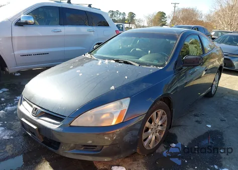 2007 Honda Accord 3.0 Ex из США, поврежденный, VIN 1HGCM826X7A000904